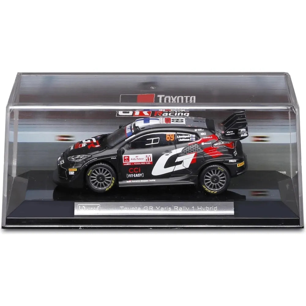 Bburago Original Toyota GR Yaris Rally 1 Hybrid Licensed Diecast Car | 1:43 Scale (14 Years till Grown Ups)