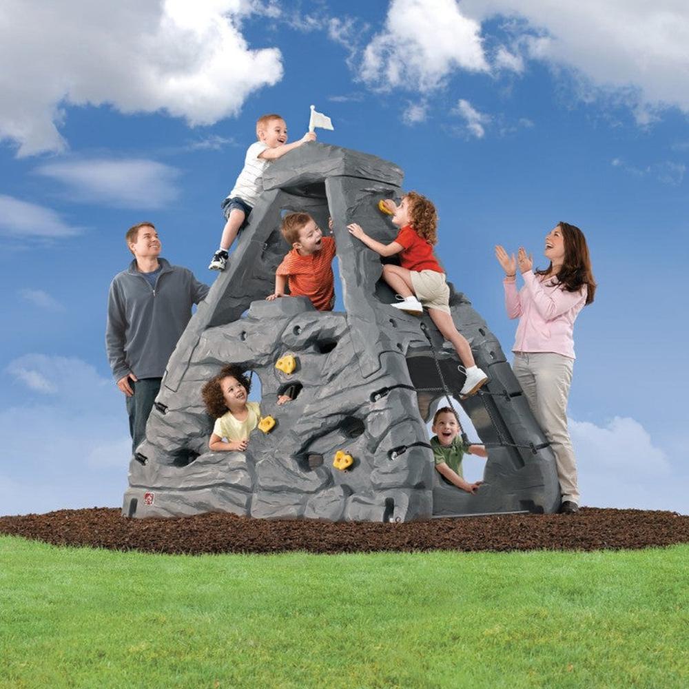 STEP2 Skyward Summit - Rock Climbing Wall (3-8 Years) | Grey