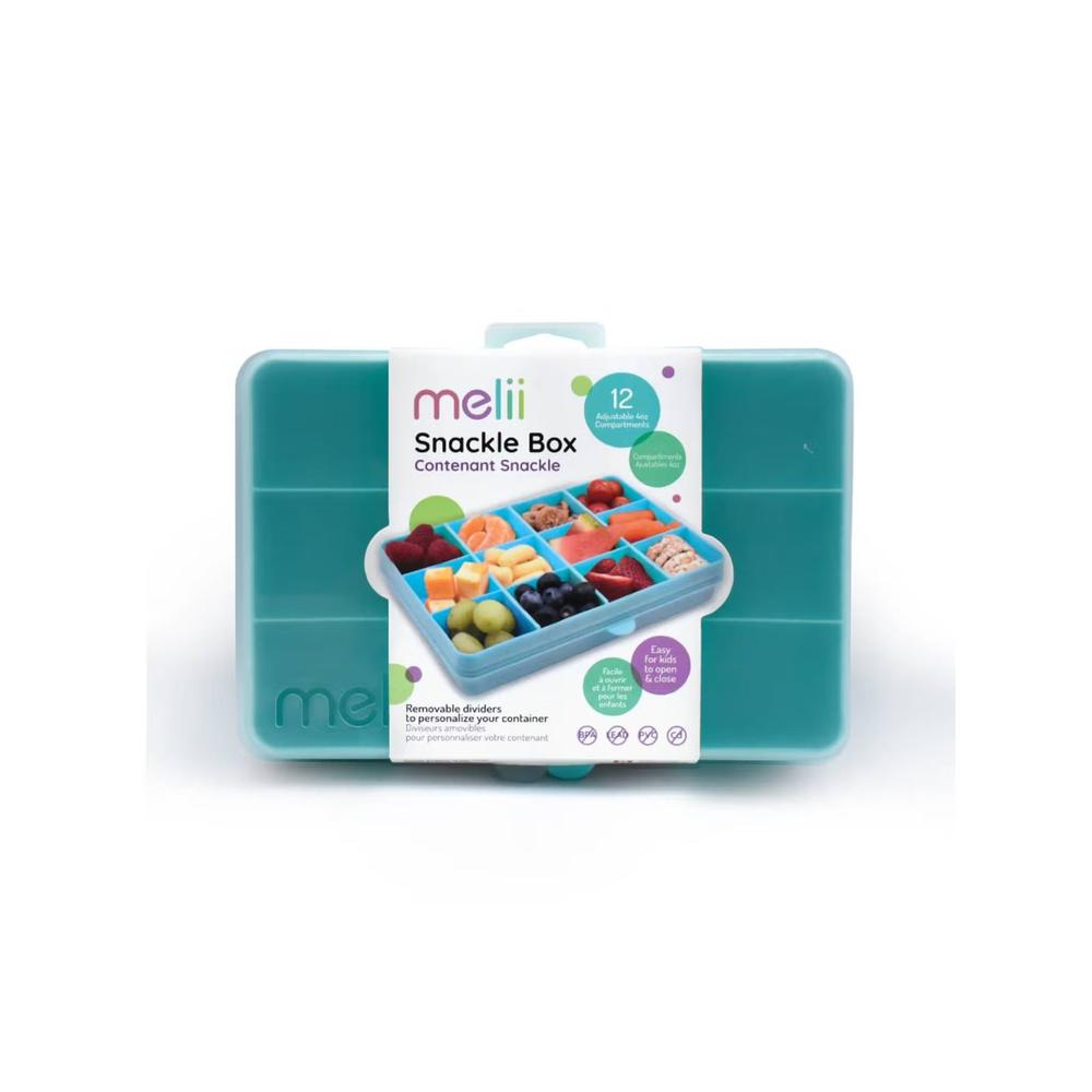 Melii Snackle Box - Contenant Snackle | 12 Adjustable 4oz Compartments