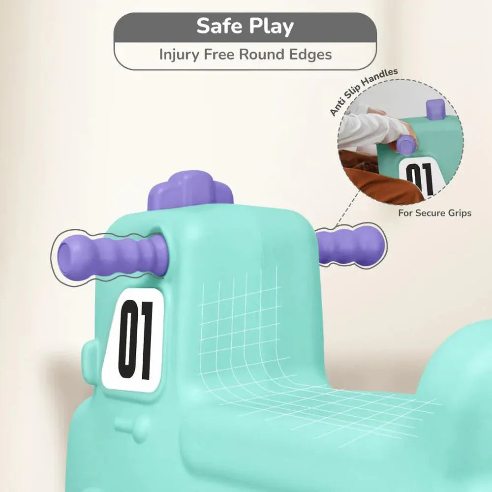 R for Rabbit Rock N Ride 3-in-1 Balance Board Ride On & Rocker for Kids (1-4 Years)