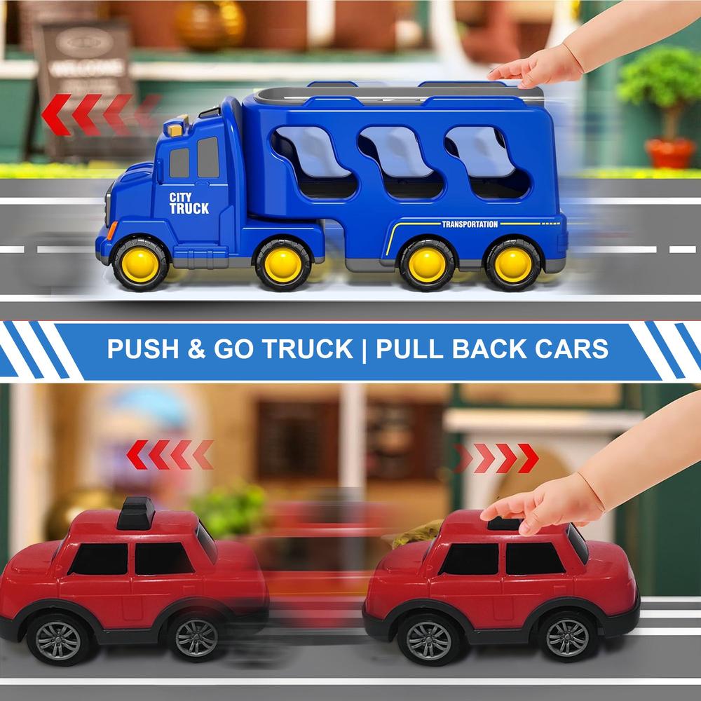 Kidology 5-in-1 Friction Powered Truck Toy Set