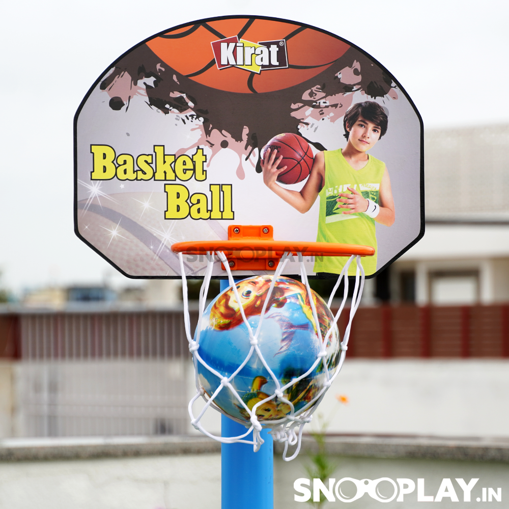 Basketball Set & Dart Game with Adjustable Height (3-10 Years)