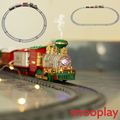 Real Smoke Simulation Train Track Set with Pushback Miniature & Accessories - 19 Pieces (3-8 Years)