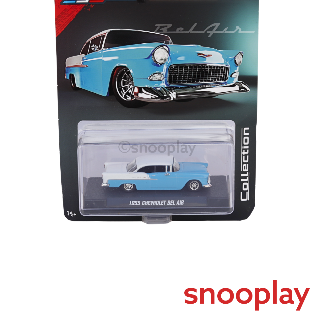 Majorette Original 1955 Chevrolet Bel Air Licensed Diecast Car | 1:64 Scale (7 Years till Grown Ups)