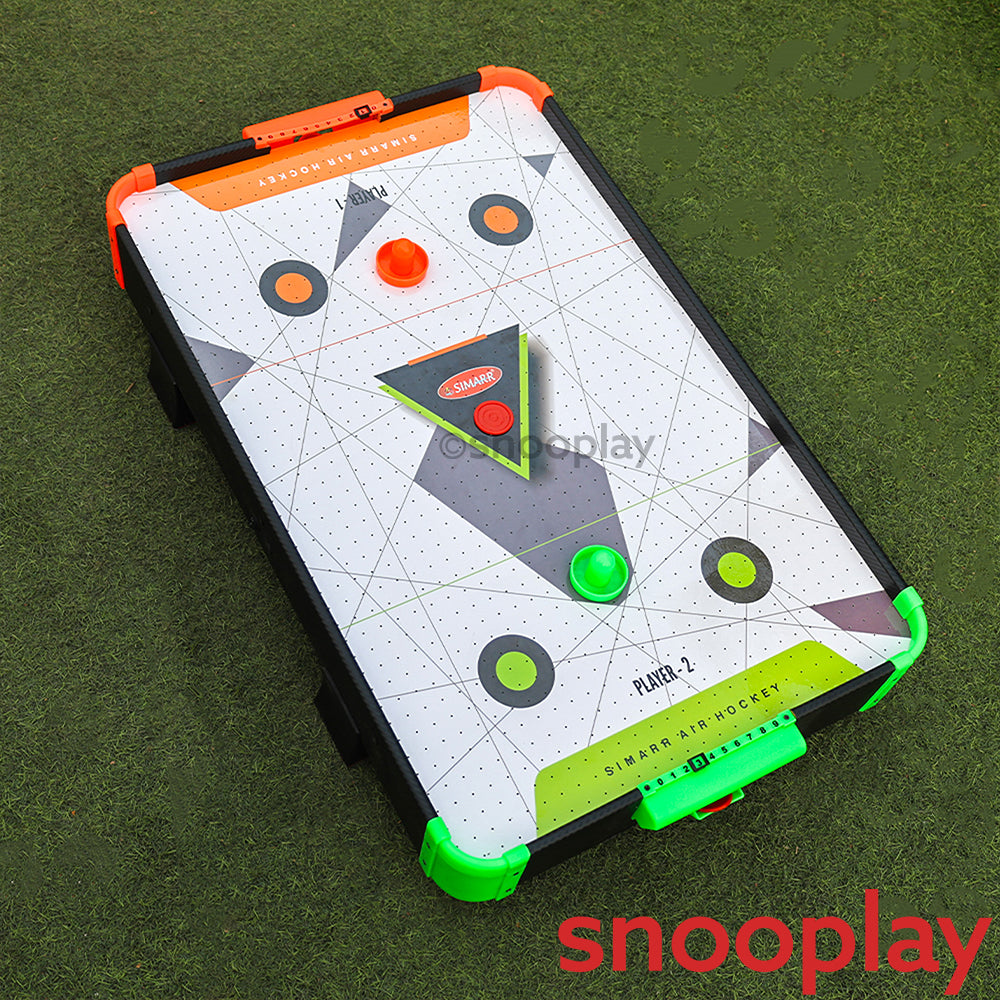 Simarr Air Hockey Jumbo Set with 1 Adaptor, 2 Pucks & Paddles (5 Years Till Grown Ups)