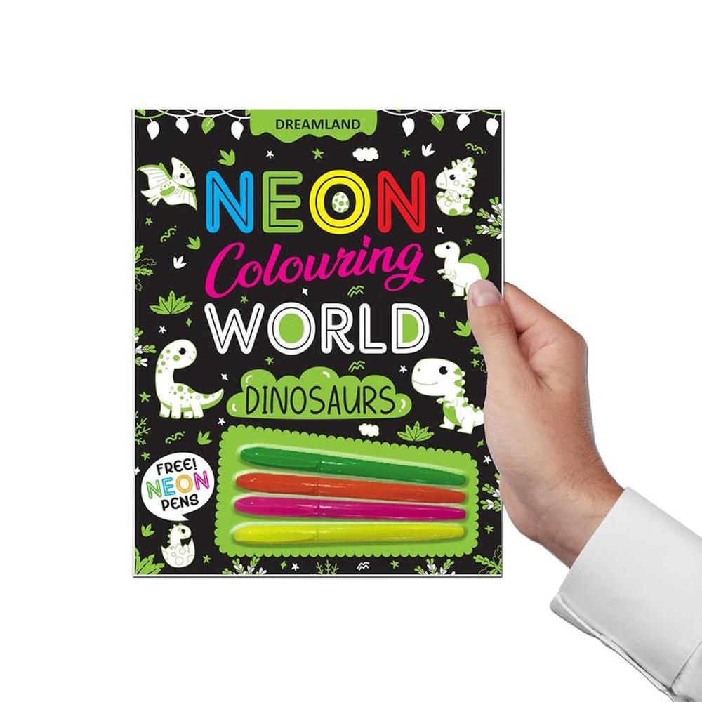 Coloring World Book with Neon Pens (4-7 Years)