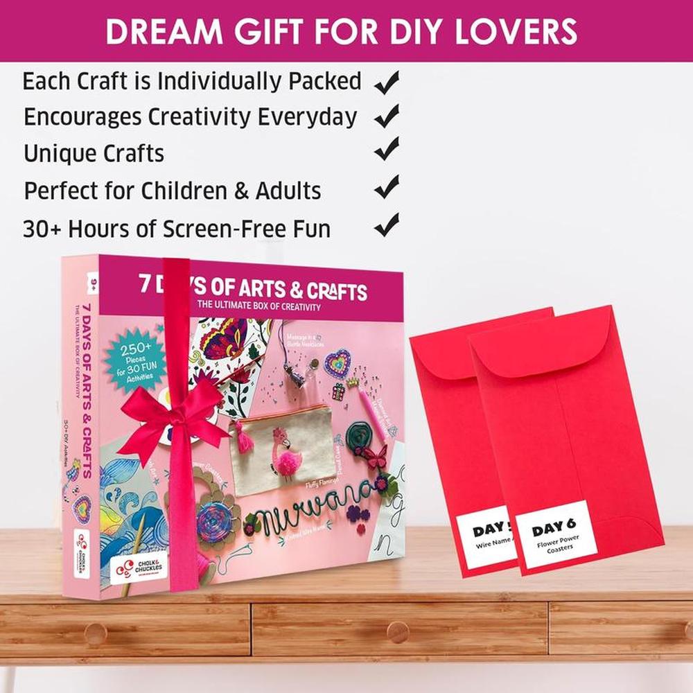 Chalk & Chuckles 30 in 1 Creative DIY Art & Craft Box (9-15 Years)