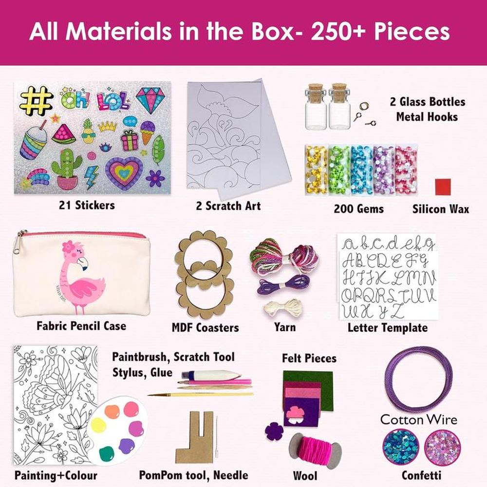 Chalk & Chuckles 30 in 1 Creative DIY Art & Craft Box (9-15 Years)