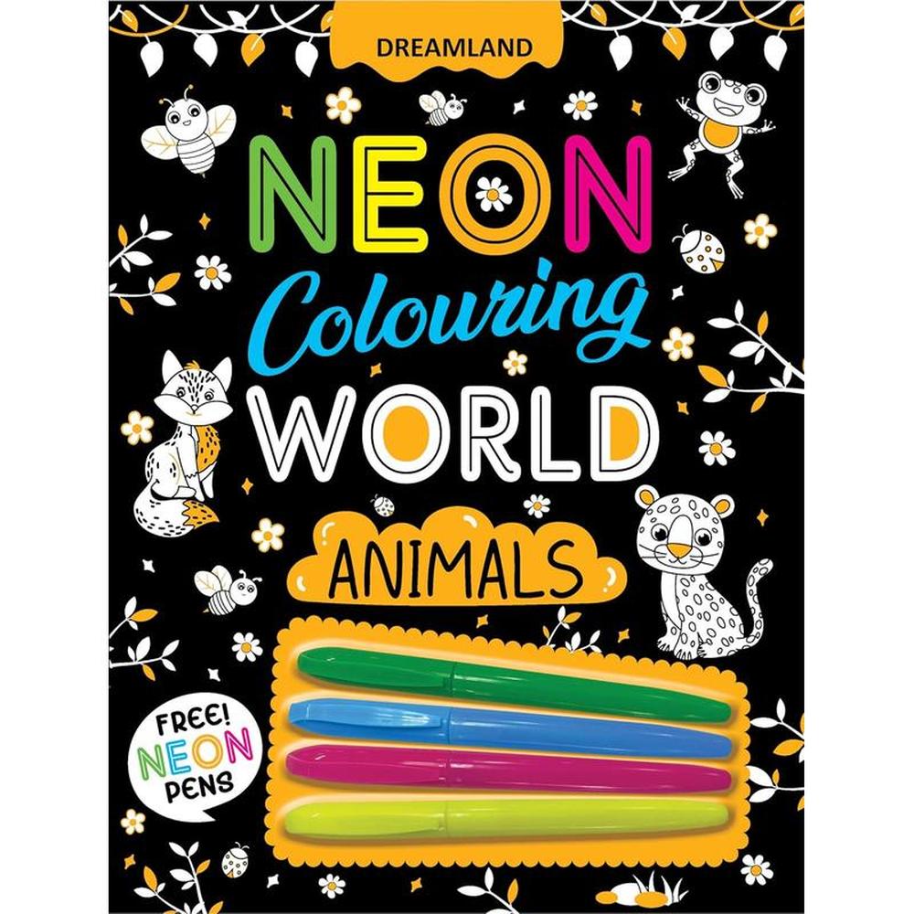 Coloring World Book with Neon Pens (4-7 Years)