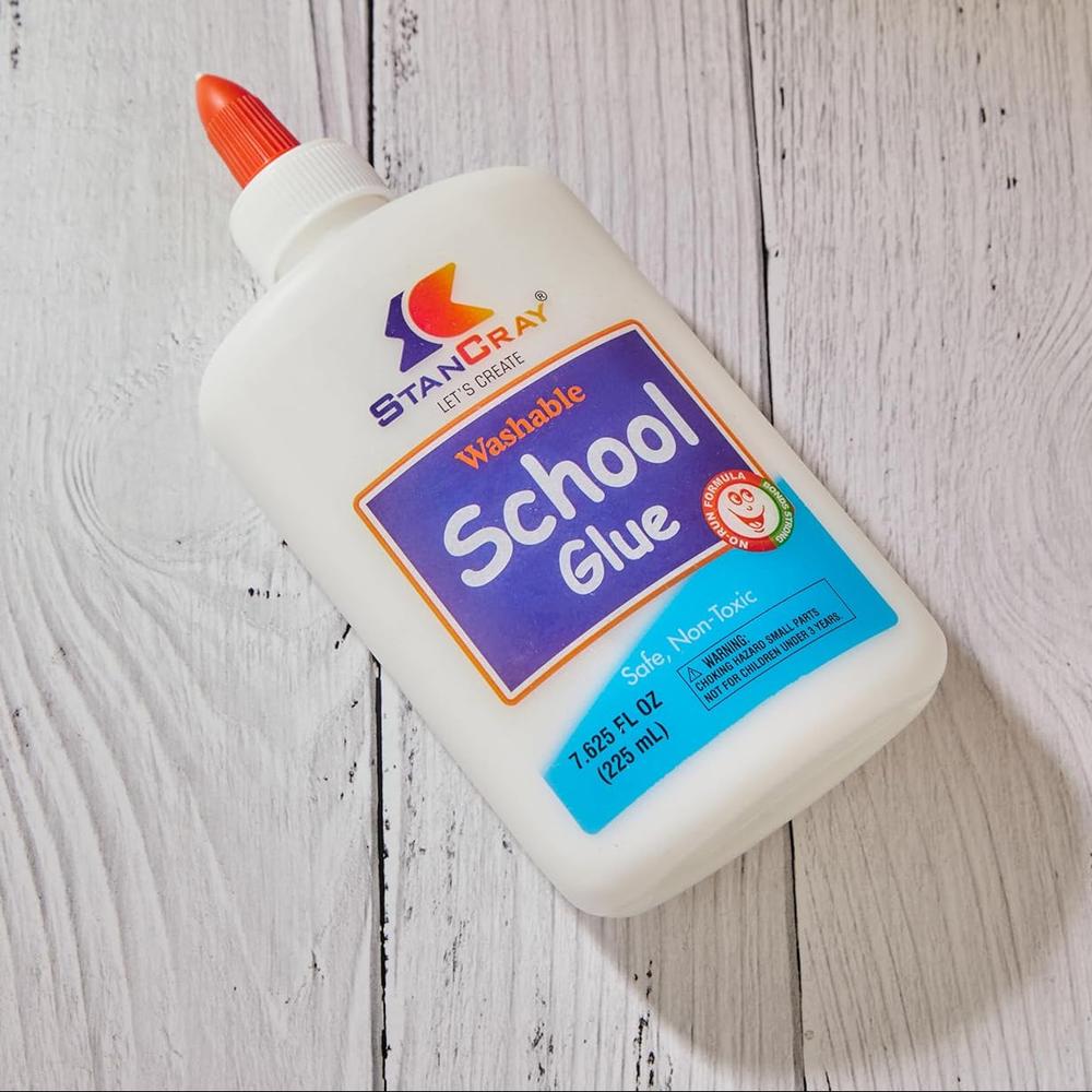 STANCRAY Washable School Glue - 225ml | Multi-Purpose Liquid Glue for School Projects, Art & Craftpy)