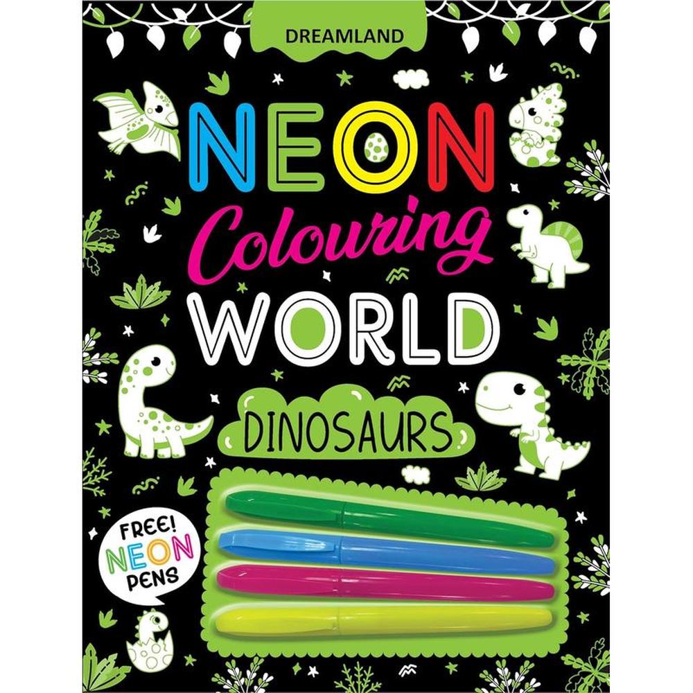 Coloring World Book with Neon Pens (4-7 Years)