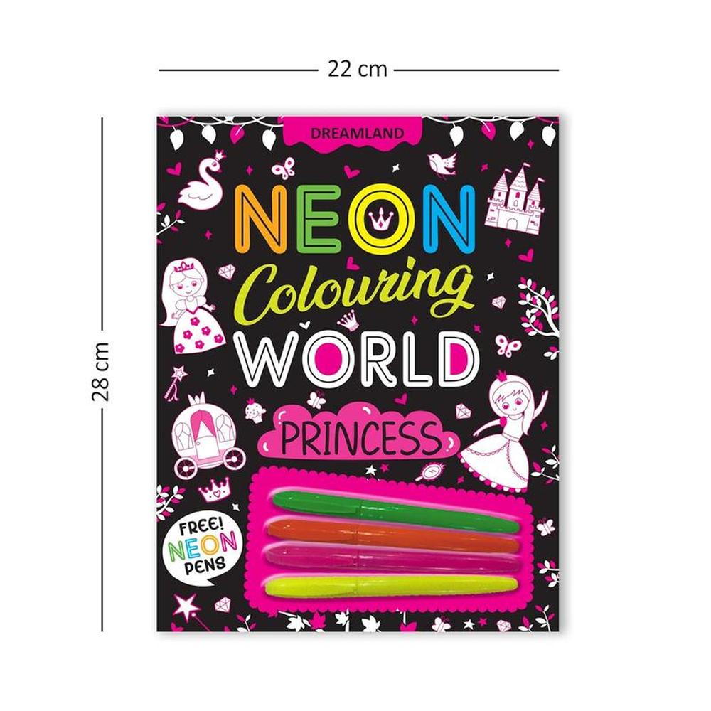 Coloring World Book with Neon Pens (4-7 Years)