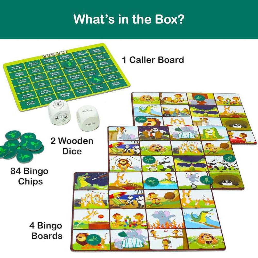 Chalk & Chuckles Animal Bingo Game - A Day in the Jungle (5-10 Years)