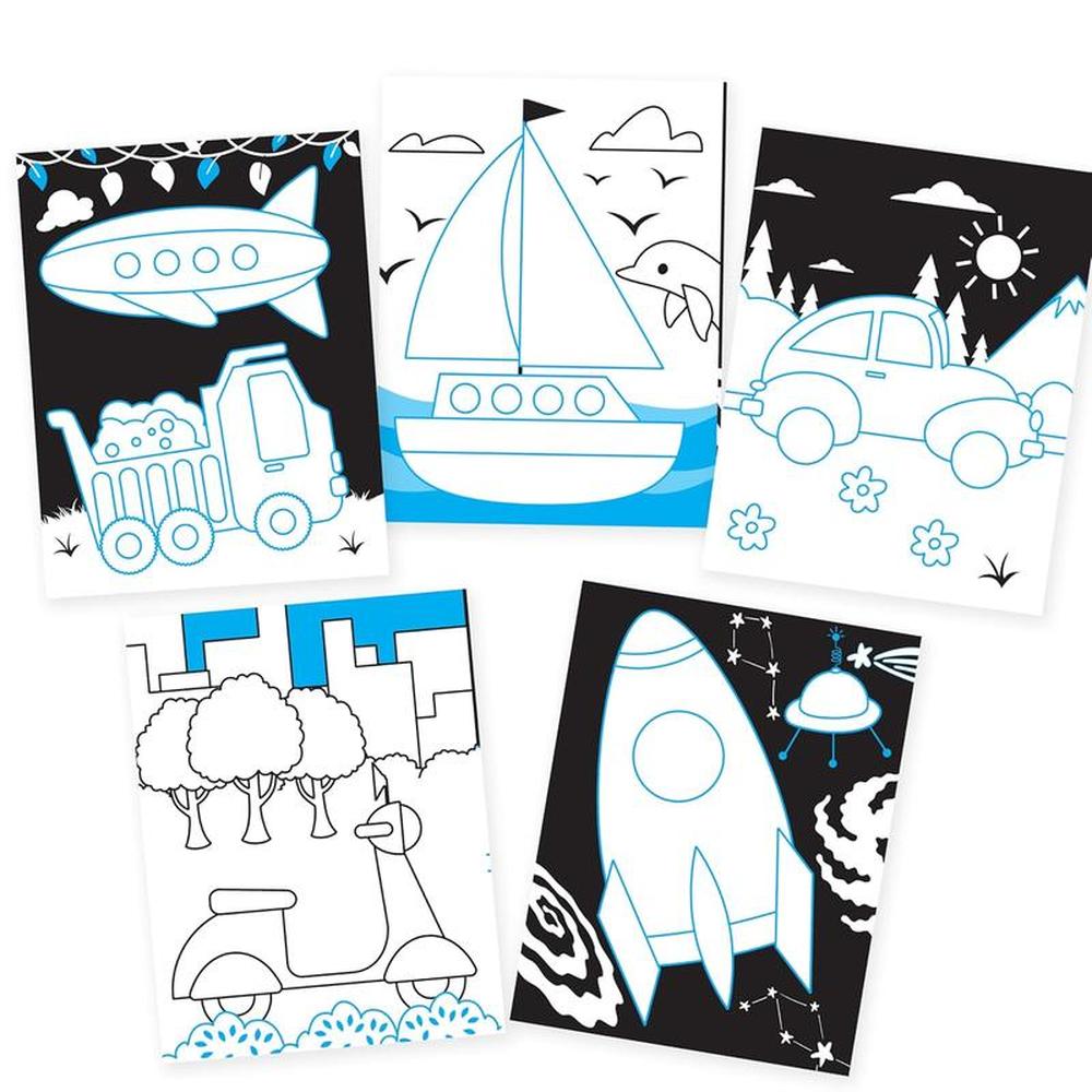 Coloring World Book with Neon Pens (4-7 Years)