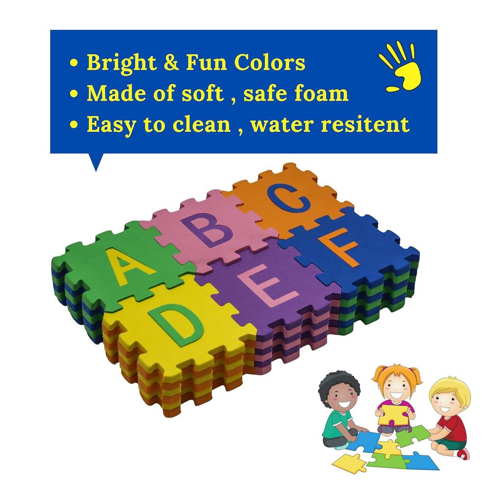36 Pieces Alphabet & Number Puzzle Floor Mat for Kids