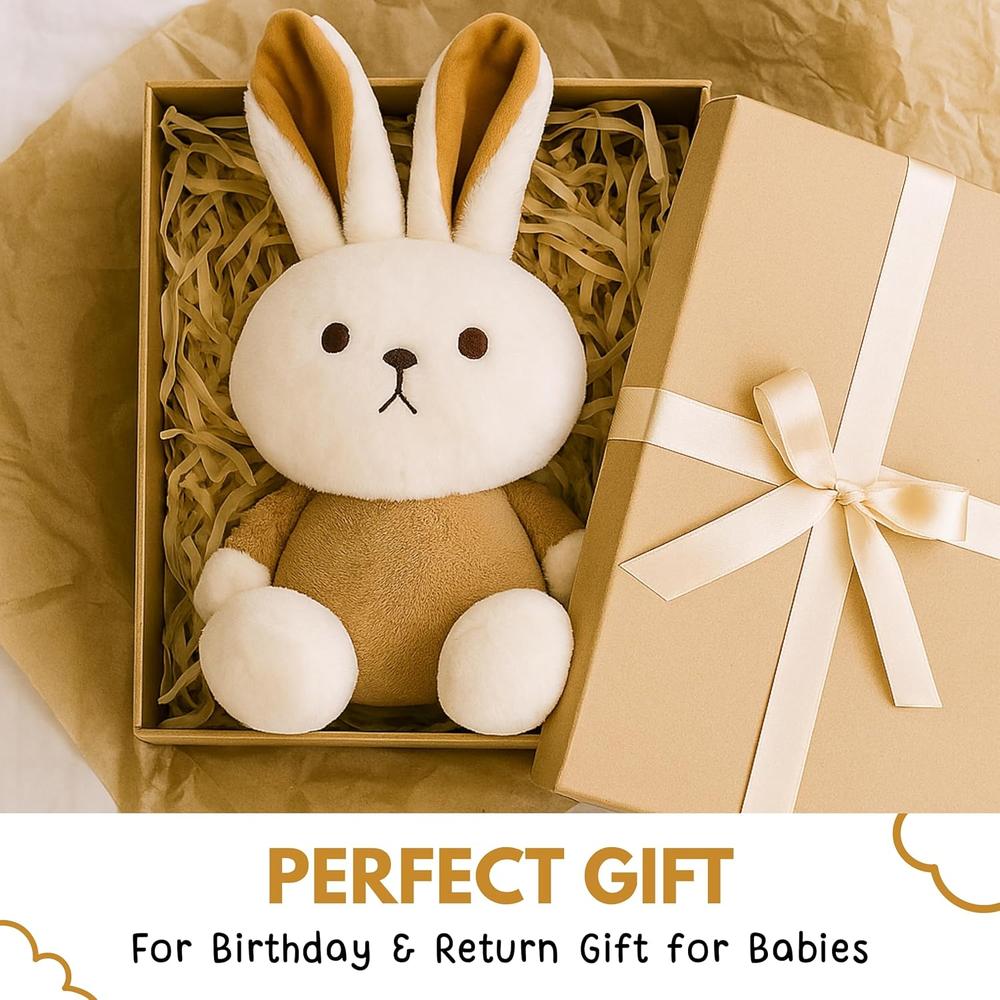 Little Ginnie Brown Rabbit Soft Toy - 29.21 cm | Plush Bunny with Enlarged Ears