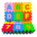 36 Pieces Alphabet & Number Puzzle Floor Mat for Kids