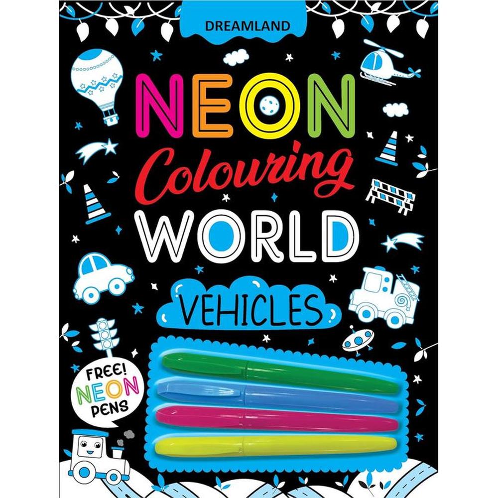 Coloring World Book with Neon Pens (4-7 Years)