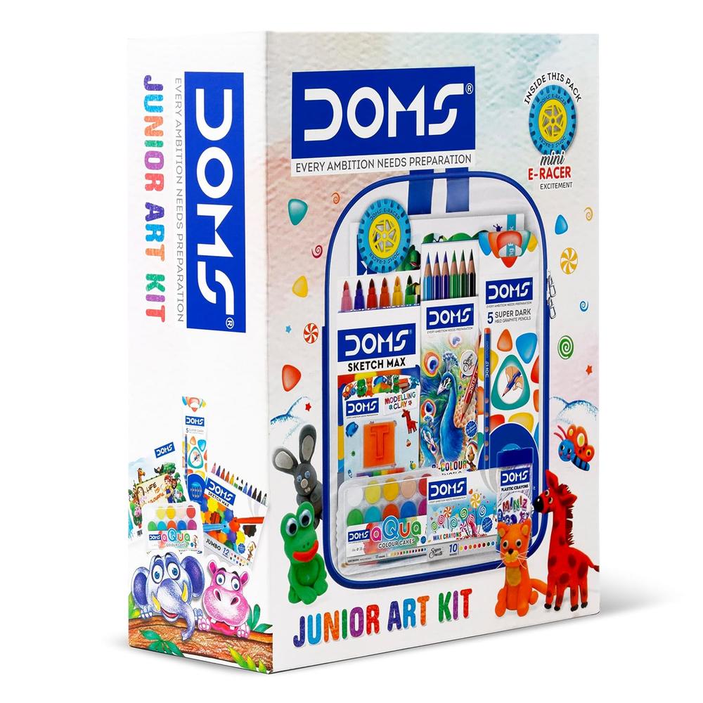 Doms Junior Art Kit - Comes with a Transparent Zipper Bag