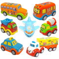 FunBlast Set of 7 Push and Go Crawling Vehicles Toy (1-4 Years)