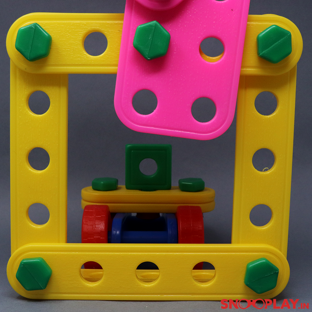 Girnar Little Engineer Building Blocks Bucket (2-6 Years)