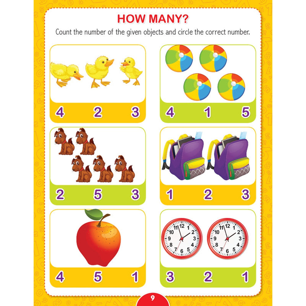 Dreamland Publications Kindergarten Maths Worksheets (2-5 Years)