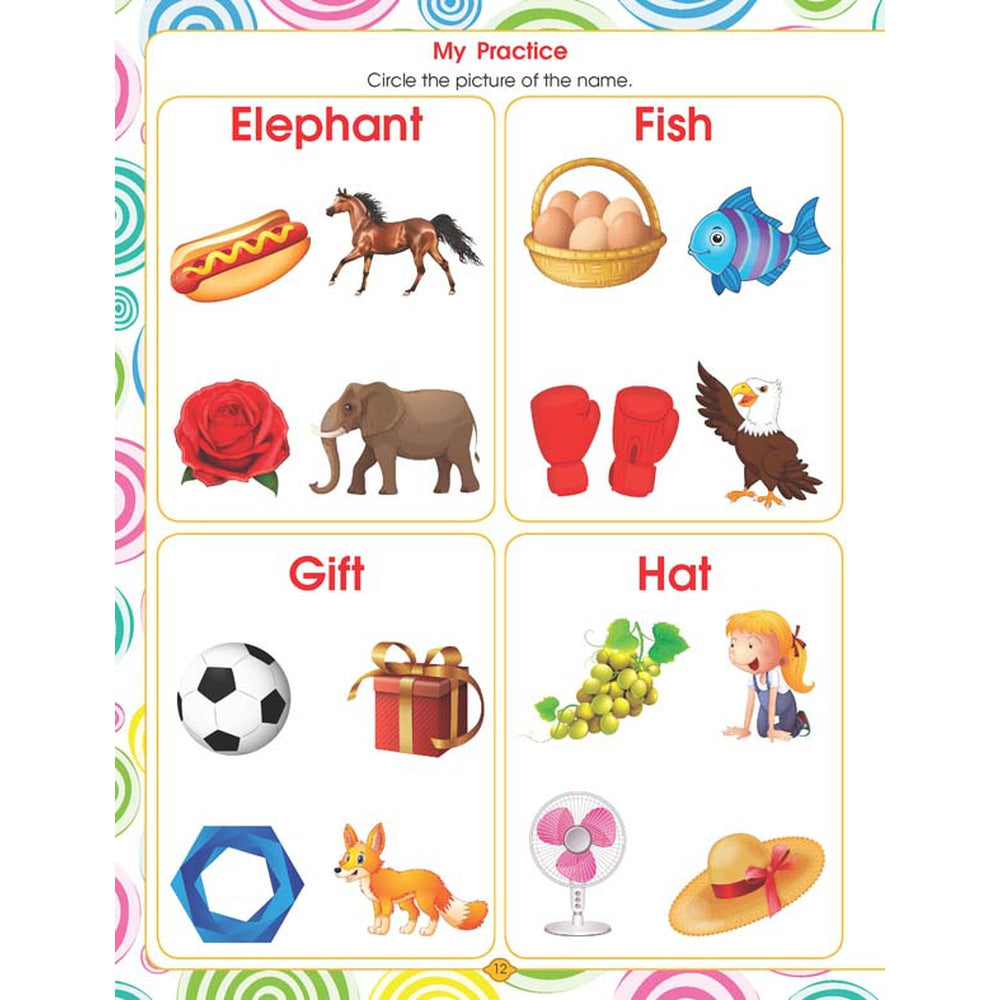 Dreamland Publications Kindergarten English Worksheets Book (3-7 Years)