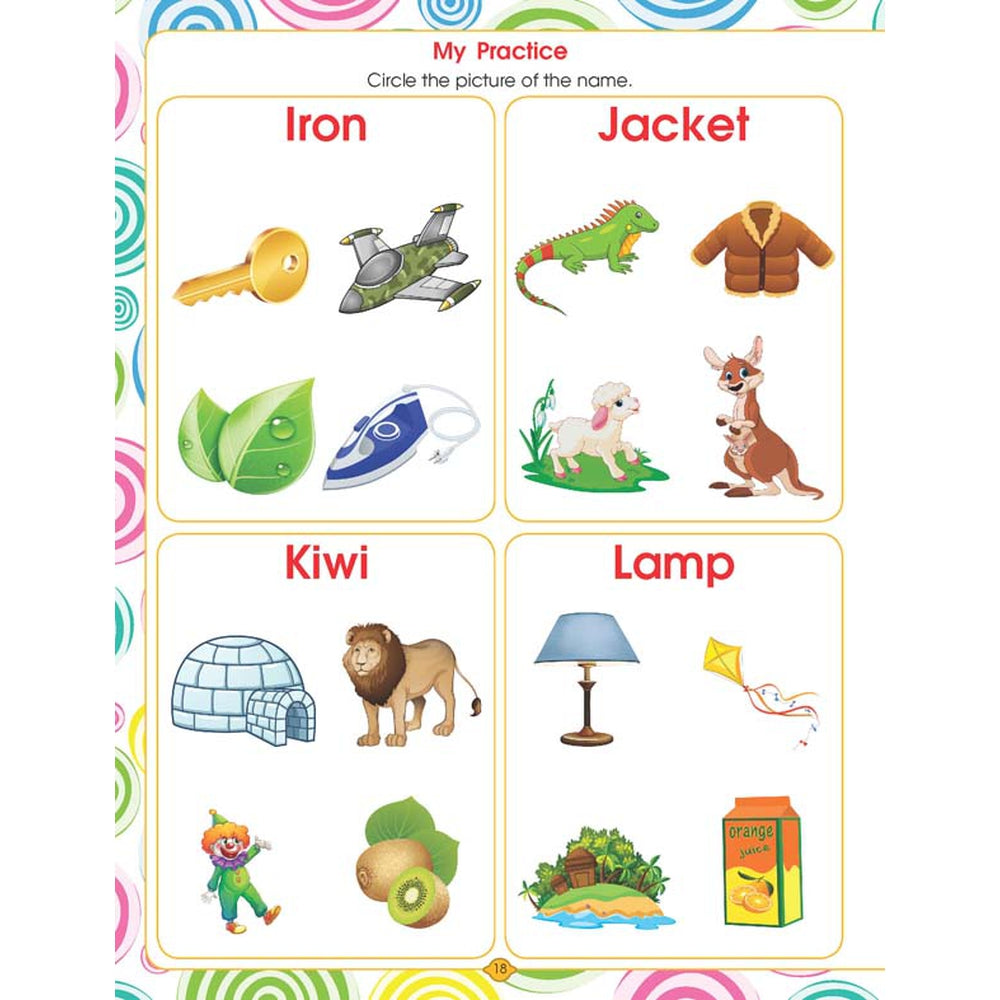 Dreamland Publications Kindergarten English Worksheets Book (3-7 Years)