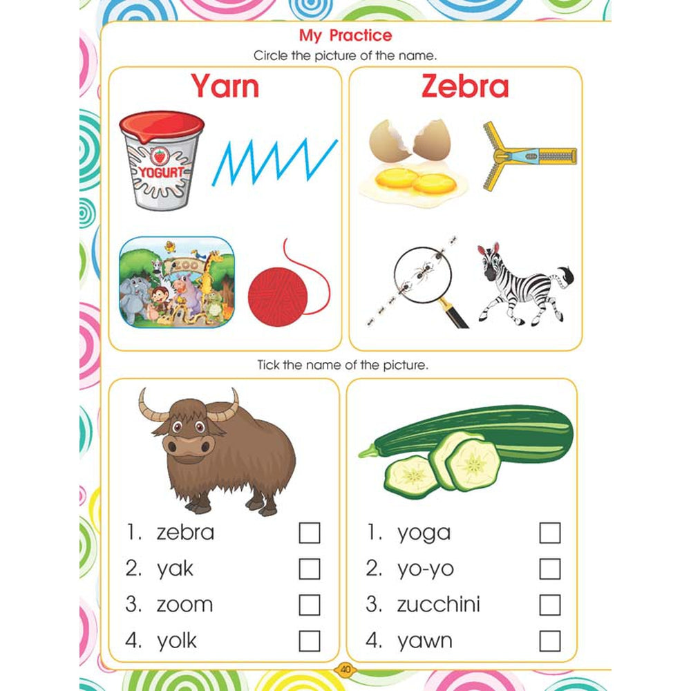 Dreamland Publications Kindergarten English Worksheets Book (3-7 Years)