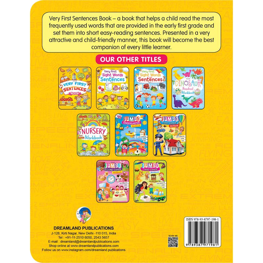 Dreamland Publications Kindergarten English Worksheets Book (3-7 Years)