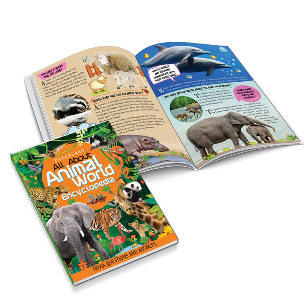 Dreamland Publications Animal World Children Encyclopedia Book | All About Trivia Questions and Answers