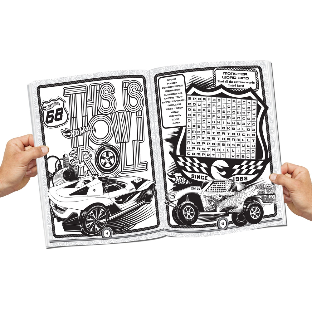 Dreamland Publications Hot Wheels Colouring and Activity Books Pack ( A Pack of 4 Books)