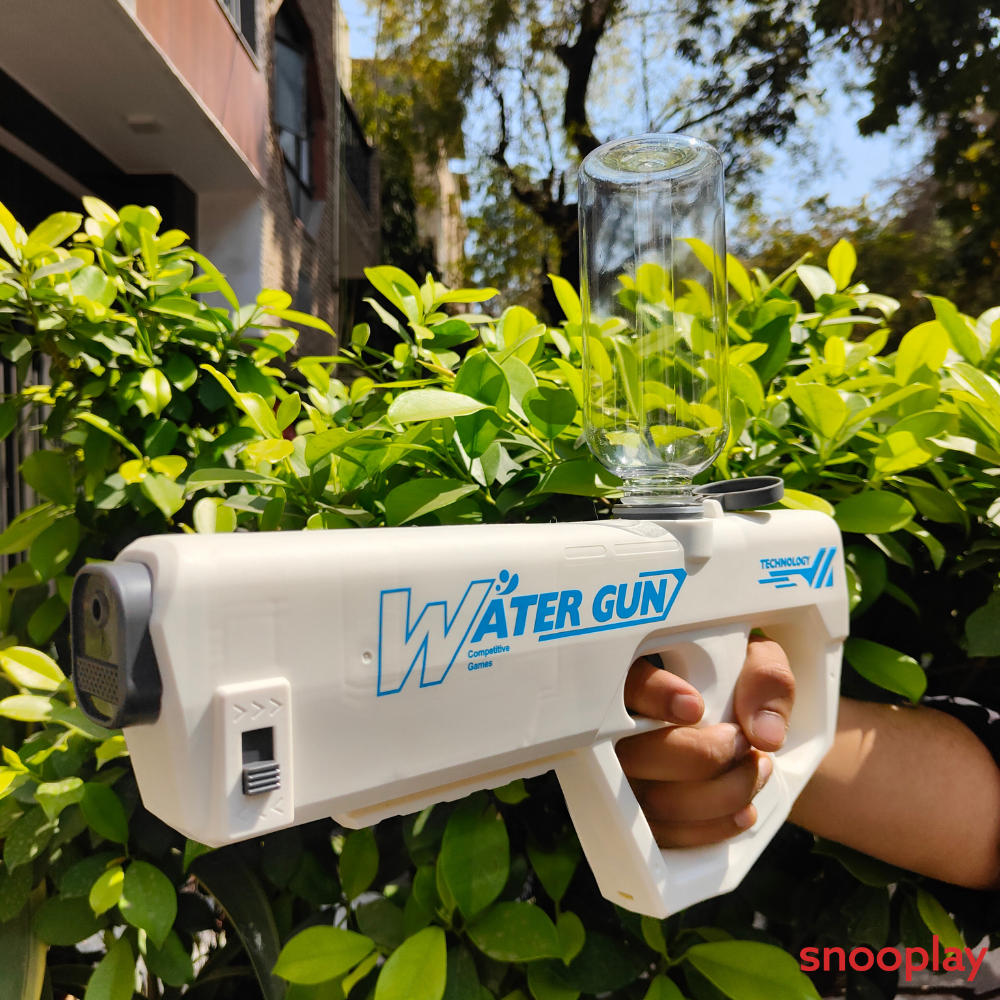 3 Modes Automatic Big Size Holi Pichkari Water Blaster | 8-10m Long Range | Fast USB Charging | Assorted Colors