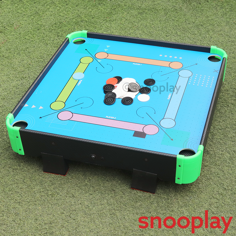 Simarr Air Carrom Game with Adaptor, 23 Carrom Coins & 1 Stricker (5-12 Years)