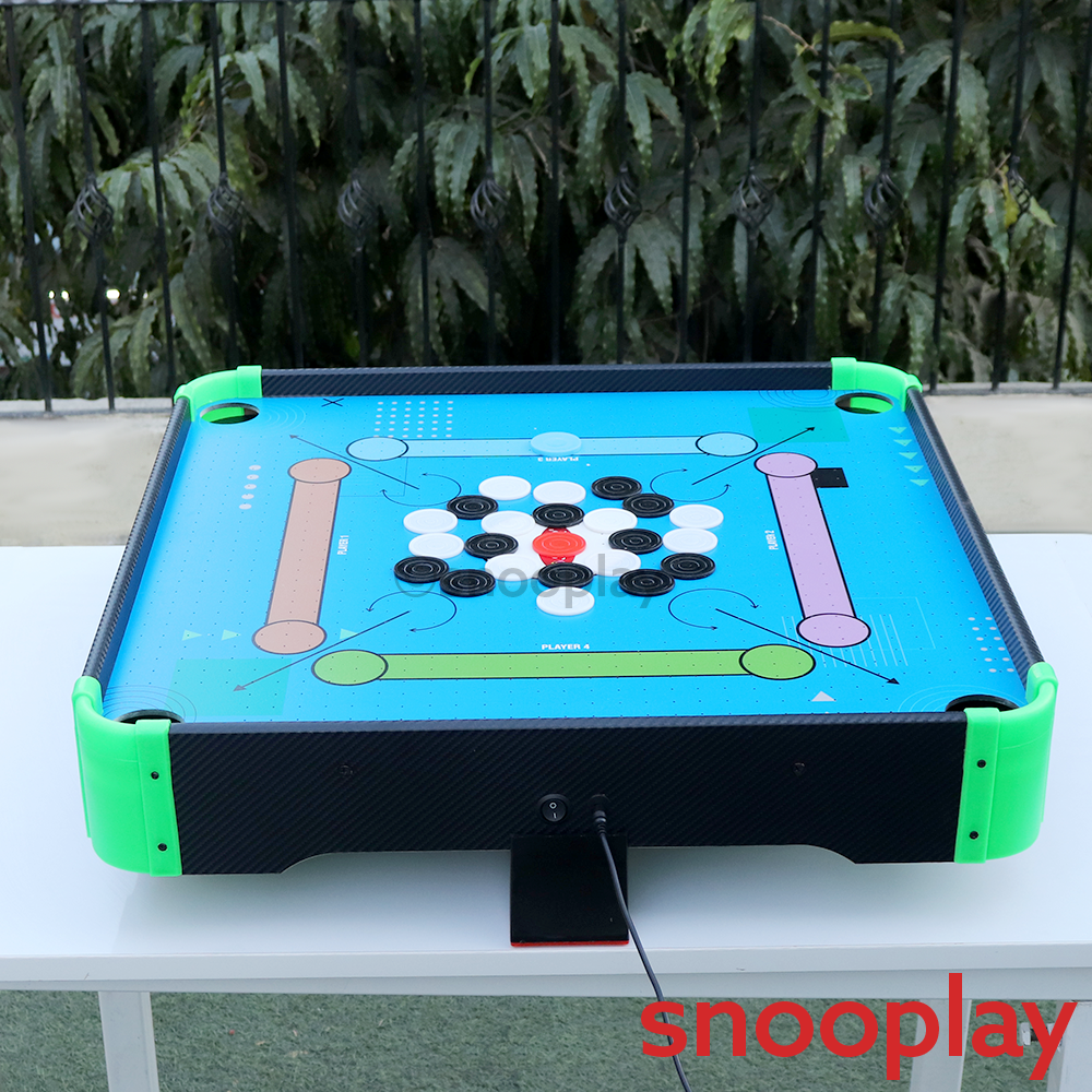 Simarr Air Carrom Game with Adaptor, 23 Carrom Coins & 1 Stricker (5-12 Years)