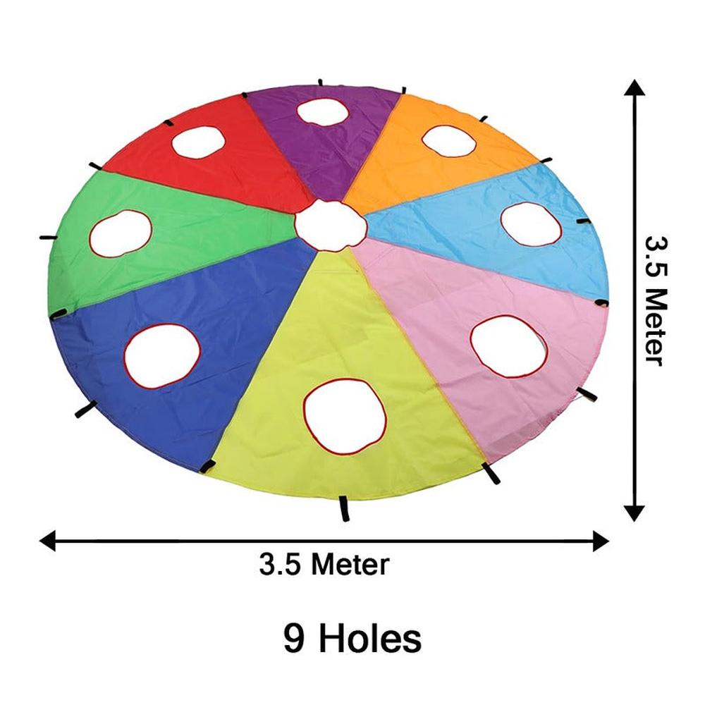 Hop N Play Rainbow Parachute Whack-a-Mole Activity Game (4-10 Years)