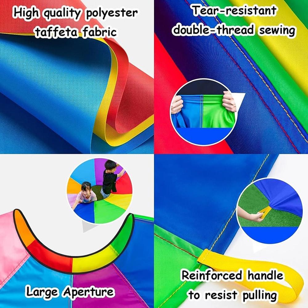 Hop N Play Rainbow Parachute Whack-a-Mole Activity Game (4-10 Years)