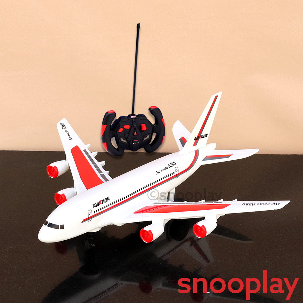 Multi Directional Remote Control Airplane Moving Toy with Light & Sound (5-10 Years)