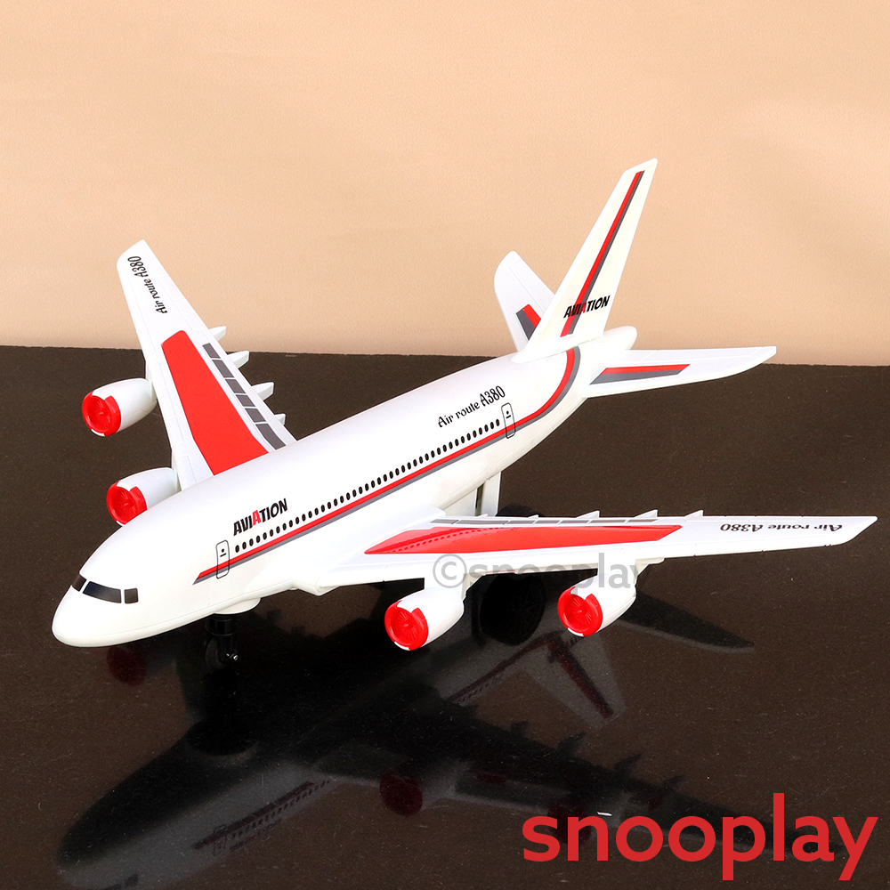 Multi Directional Remote Control Airplane Moving Toy with Light & Sound (5-10 Years)