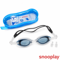 KriTech UV Protection Anti-fog Slip Resistant Swimming Goggles with Ear Plugs | Grey | Size: M |  5-15 Years