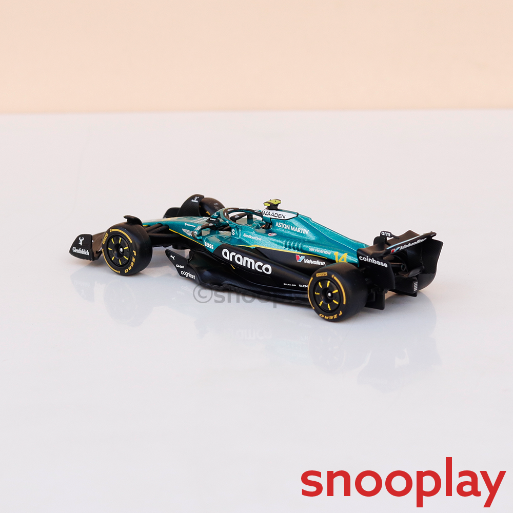 Bburago Original Aston Martin AMR25 - Fernando Alonso Licensed Diecast Car | 1:43 Scale (14 Years till Grown Ups)