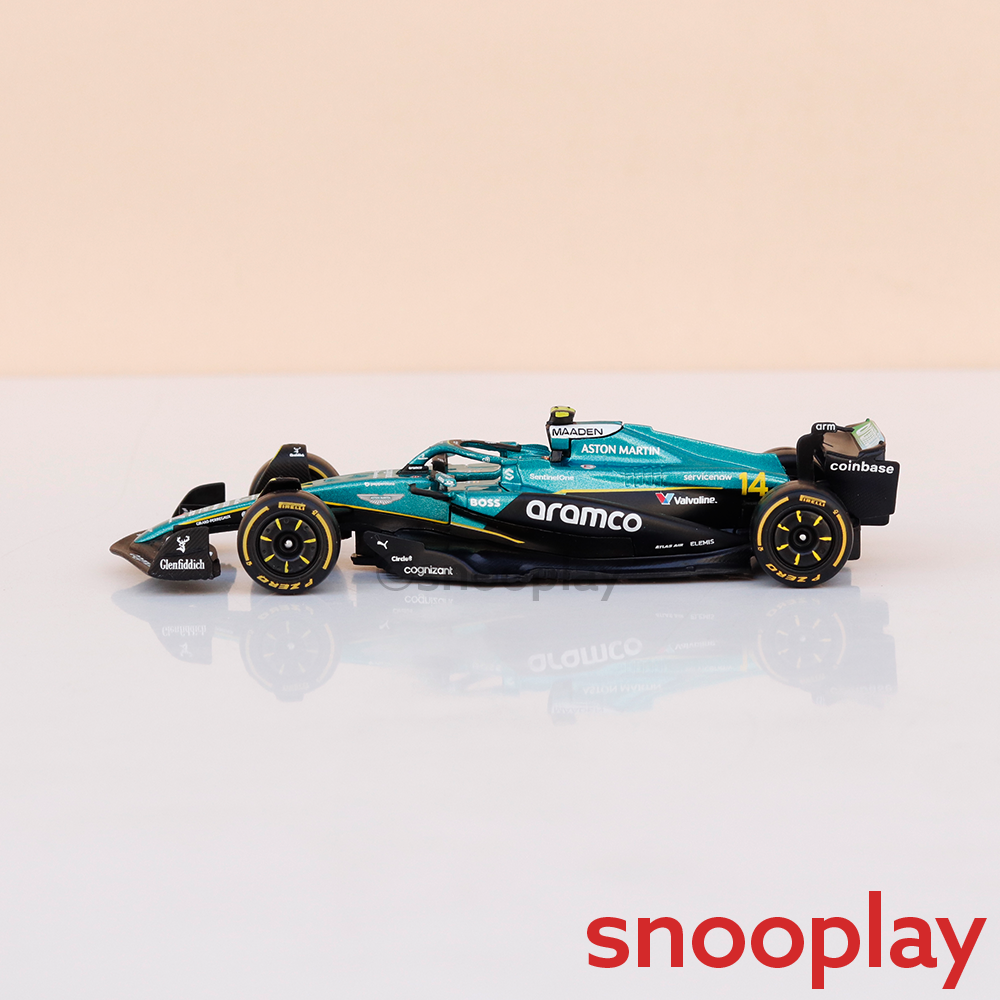 Bburago Original Aston Martin AMR25 - Fernando Alonso Licensed Diecast Car | 1:43 Scale (14 Years till Grown Ups)