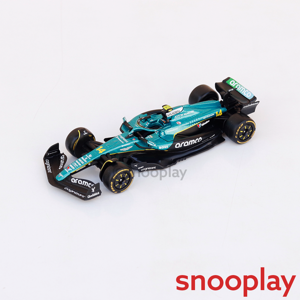Bburago Original Aston Martin AMR25 - Fernando Alonso Licensed Diecast Car | 1:43 Scale (14 Years till Grown Ups)