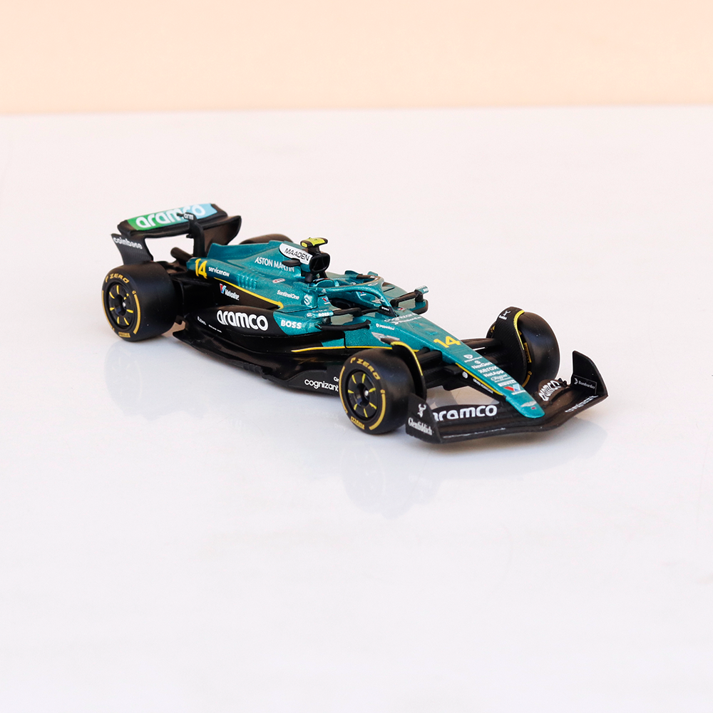 Bburago Original Aston Martin AMR25 - Fernando Alonso Licensed Diecast Car | 1:43 Scale (14 Years till Grown Ups)