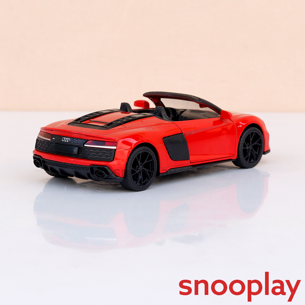Metal Speed Zone Original Audi R8 Spyder Licensed Diecast Car with Openable Doors | 1:32 Scale (14 Years till Grown Ups)