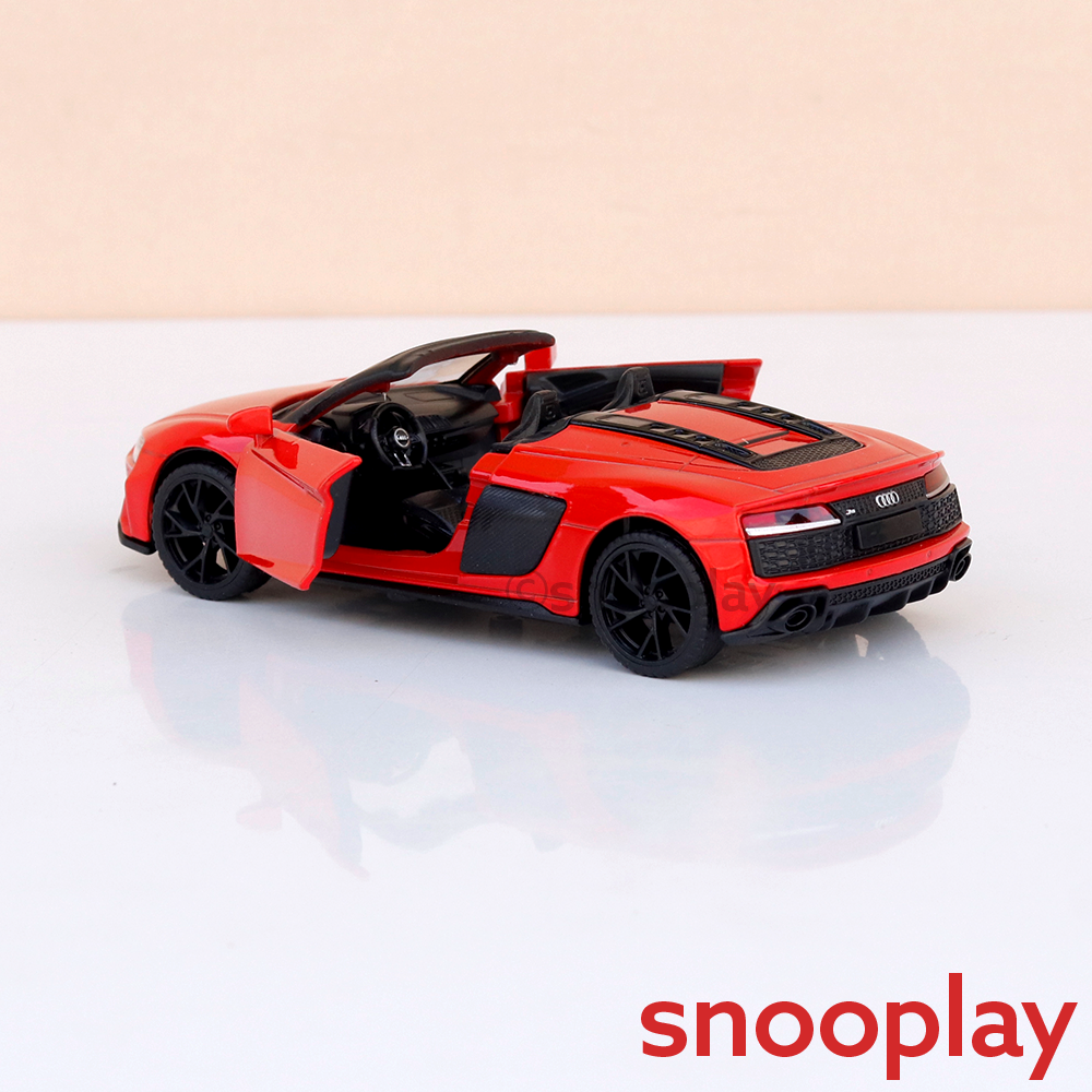 Metal Speed Zone Original Audi R8 Spyder Licensed Diecast Car with Openable Doors | 1:32 Scale (14 Years till Grown Ups)