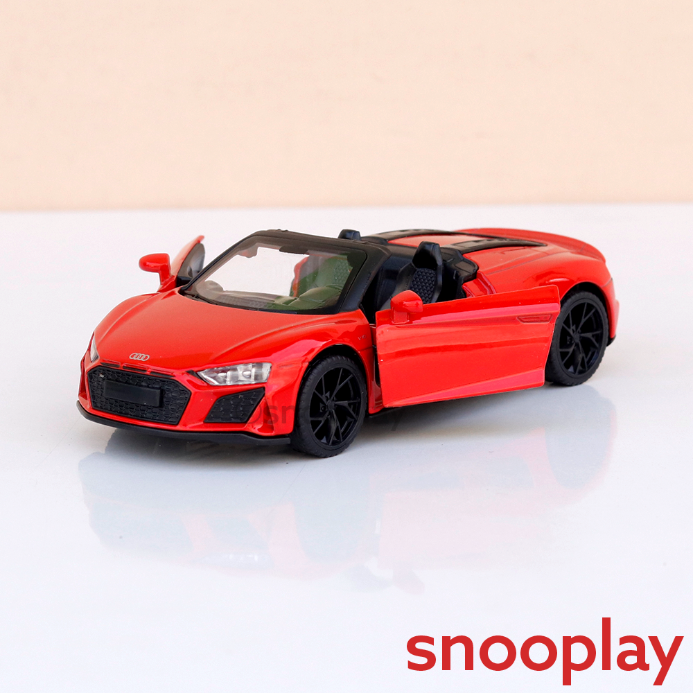 Metal Speed Zone Original Audi R8 Spyder Licensed Diecast Car with Openable Doors | 1:32 Scale (14 Years till Grown Ups)