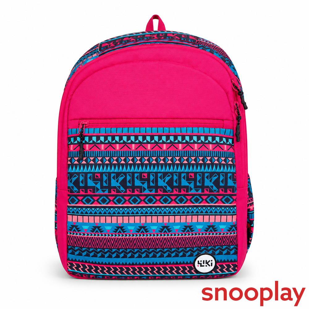 Wildcraft Girls Aztec 2 Compartments Backpack - Pink
