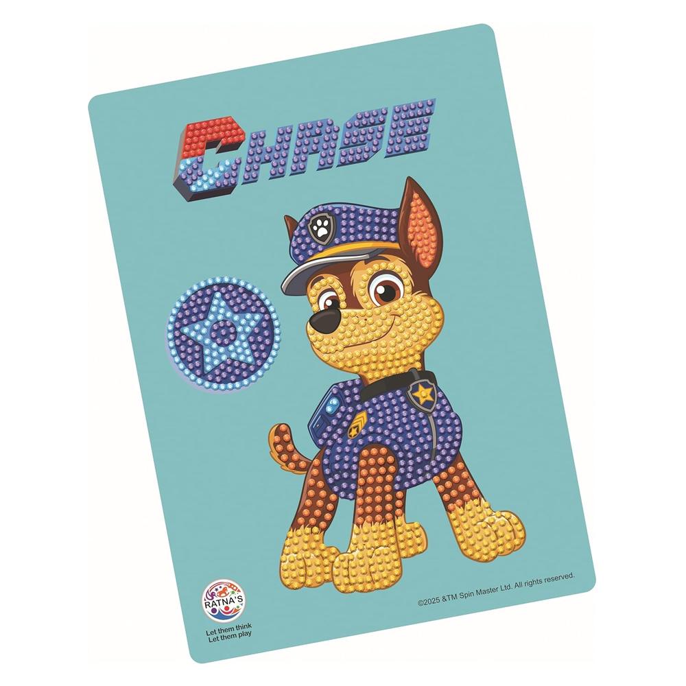 Ratna's Paw Patrol Diamond Art DIY Kit | Mess Free Creative STEAM Learning Activity Set