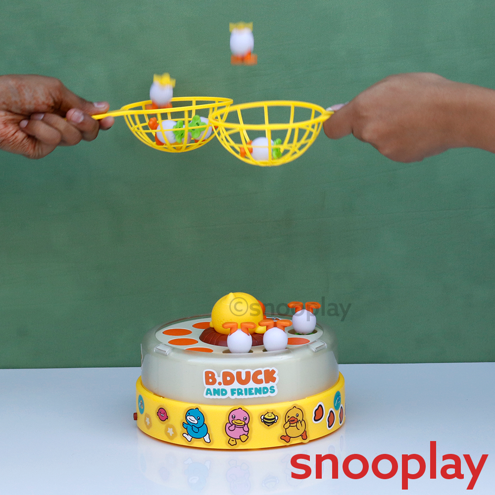 Duck & Friends: Bounce & Catch Rotating Game | Popping Eggs Action Fun (3-6 Years)